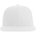 White - Front - Atlantis Unisex Adult James 6 Panel Recycled Polyester Snapback Cap