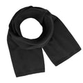 Black - Back - Atlantis Unisex Adult Wind Recycled Polyester Scarf