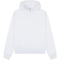 White - Front - Casual Classics Unisex Adult Premium Combed Cotton Boxy Oversized Hoodie