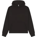 Black - Front - Casual Classics Unisex Adult Premium Combed Cotton Boxy Oversized Hoodie