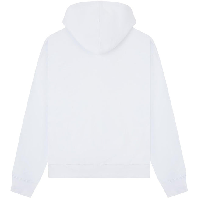 White - Back - Casual Classics Unisex Adult Premium Boxy Oversized Full Zip Hoodie