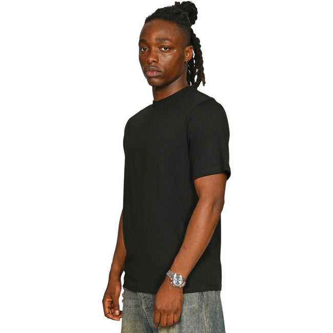 Black - Side - Casual Classics Unisex Adult Combed Ringspun Cotton T-Shirt