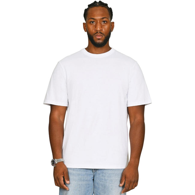 White - Front - Casual Classics Unisex Adult Combed Ringspun Cotton T-Shirt