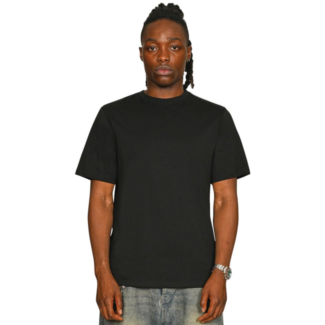 Black - Front - Casual Classics Unisex Adult Combed Ringspun Cotton T-Shirt