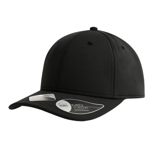 Black - Front - Atlantis Headwear Unisex Adult Skye 6 Panel Recycled Structured Baseball Cap