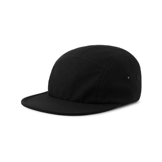 Black - Front - Atlantis Unisex Adult Darwin Canvas Camper Cap