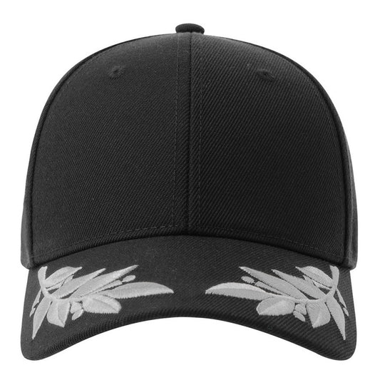Black - Front - Atlantis Unisex Adult Winner S 6 Panel Structured Baseball Cap