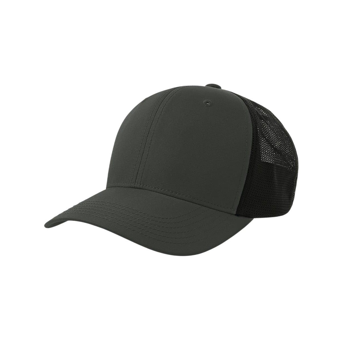 Dark Grey-Black - Side - Atlantis Unisex Adult Acnila Trucker Cap