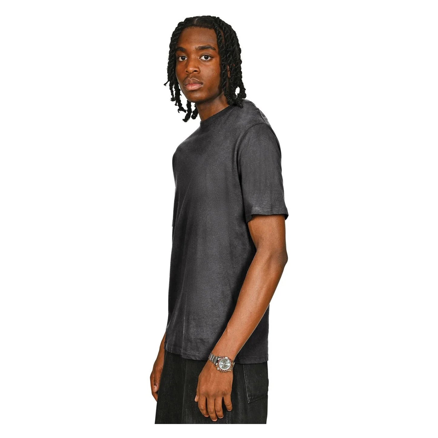White Faded - Side - Casual Classics Unisex Adult Combed Cotton Regular T-Shirt