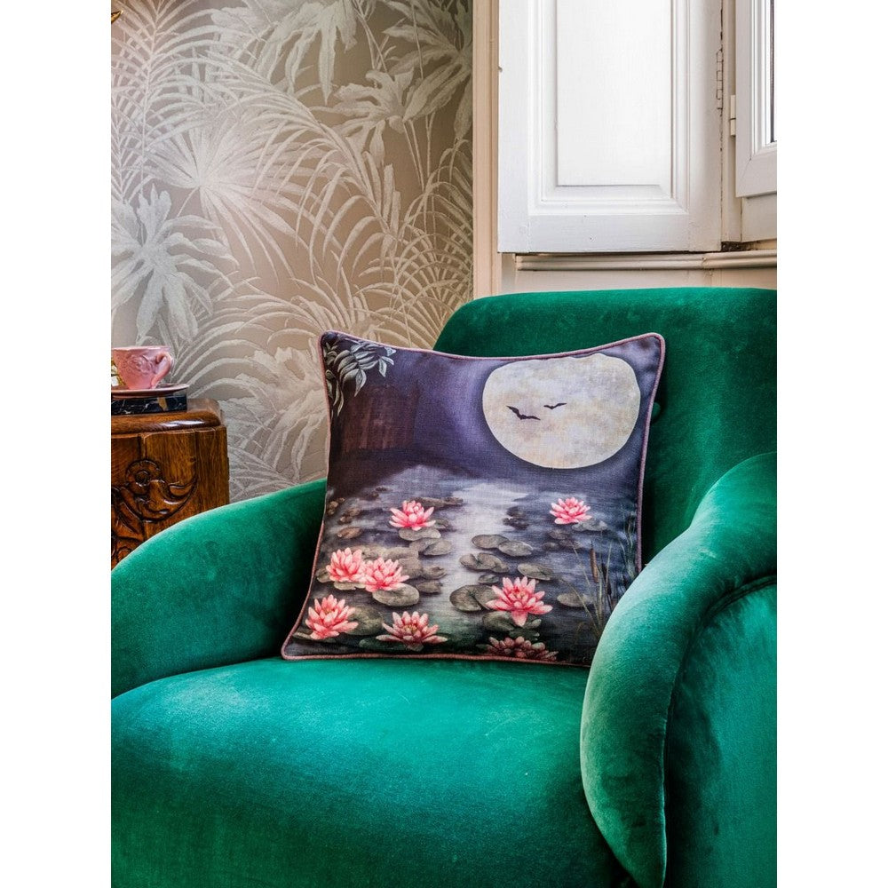 Blue-Lilac - Lifestyle - The Chateau by Angel Strawbridge Lily Filled Cushion