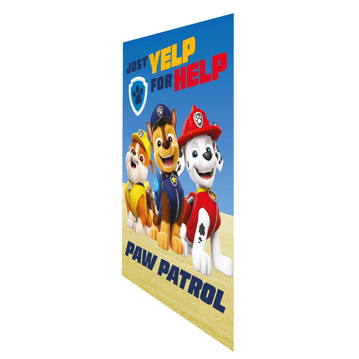 Blue-Multicoloured - Side - Paw Patrol Yelp For Help Fleece Blanket