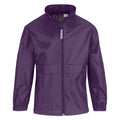 Purple - Front - B&C Childrens Sirocco Lightweight Jacket - Childrens Jackets