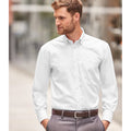White - Lifestyle - Russell Collection Mens Long Sleeve Ultimate Non-Iron Shirt