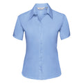 Bright Sky - Front - Russell Collection Ladies-Womens Short Sleeve Ultimate Non-Iron Shirt