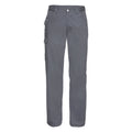 Convoy Grey - Front - Russell Workwear Mens Polycotton Twill Trouser - Pants (Regular)