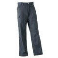 Convoy Grey - Back - Russell Workwear Mens Polycotton Twill Trouser - Pants (Regular)
