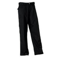Black - Back - Russell Workwear Mens Polycotton Twill Trouser - Pants (Long)