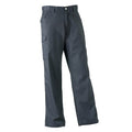 Convoy Grey - Back - Russell Workwear Mens Polycotton Twill Trouser - Pants (Long)