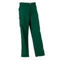 Bottle Green - Back - Russell Workwear Mens Polycotton Twill Trouser - Pants (Long)