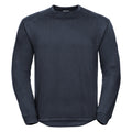 French Navy - Front - Russell Workwear Mens Crew Neck Set In Sweatshirt Top