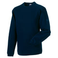 French Navy - Back - Russell Workwear Mens Crew Neck Set In Sweatshirt Top