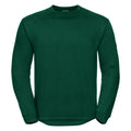 Bottle Green - Front - Russell Workwear Mens Crew Neck Set In Sweatshirt Top