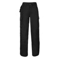 Black - Front - Russell Work Wear Heavy Duty Trousers - Pants(Regular)
