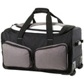 Grey-Black - Back - Shugon Detroit Trolley Holdall Duffle Bag (75 Litres)