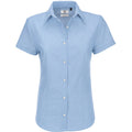 Blue Chip - Front - B&C Ladies Oxford Short Sleeve Shirt - Ladies Shirts
