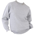 Heather Grey - Side - UCC 50-50 Mens Heavyweight Plain Set-In Sweatshirt Top