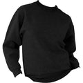 Black - Side - UCC 50-50 Mens Heavyweight Plain Set-In Sweatshirt Top