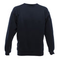 Navy Blue - Front - UCC 50-50 Mens Heavyweight Plain Set-In Sweatshirt Top