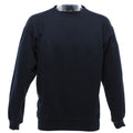 Navy Blue - Front - UCC 50-50 Mens Heavyweight Plain Set-In Sweatshirt Top