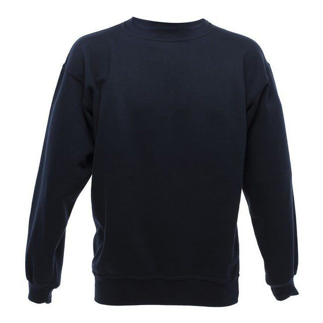 Navy Blue - Front - UCC 50-50 Mens Heavyweight Plain Set-In Sweatshirt Top