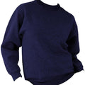 Navy Blue - Side - UCC 50-50 Mens Heavyweight Plain Set-In Sweatshirt Top