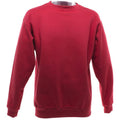 Red - Front - UCC 50-50 Mens Heavyweight Plain Set-In Sweatshirt Top