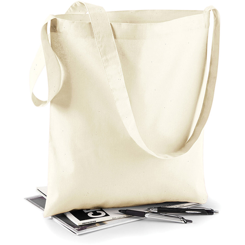 Natural - Back - Westford Mill Sling Tote Bag - 8 Litres
