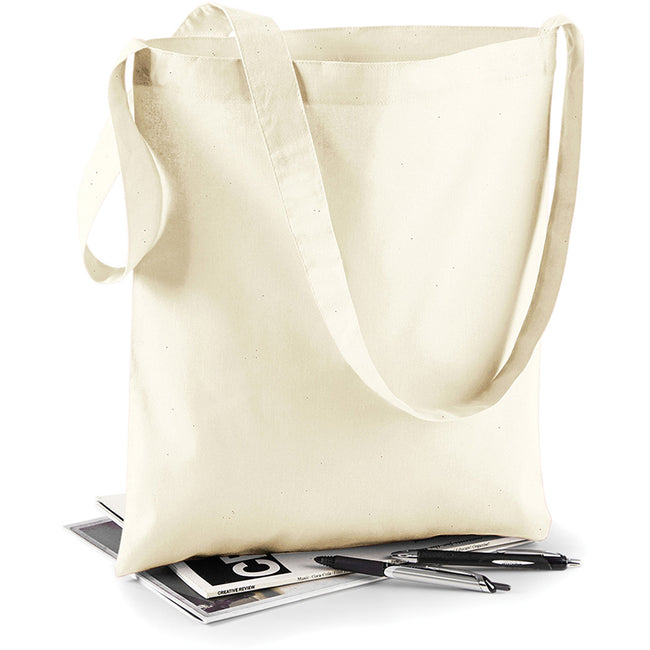 Natural - Back - Westford Mill Sling Tote Bag - 8 Litres