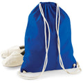 Bright Royal - Side - Westford Mill Cotton Gymsac Bag - 12 Litres