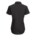 Black - Back - B&C Ladies Smart Short Sleeve Poplin Shirt - Ladies Shirts