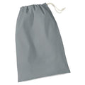 Pure Grey - Front - Westford Mill Cotton Stuff Bag