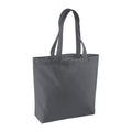 Graphite Grey - Back - Westford Mill Organic Cotton Shopper Bag - 16 Litres