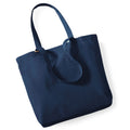 Navy Blue - Front - Westford Mill Organic Cotton Shopper Bag - 16 Litres