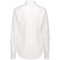 White - Back - B&C Womens-Ladies Sharp Twill Long Sleeve Shirt