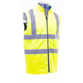 Hi-Vis Yellow - Side - Yoko Mens Workwear Hi-Vis Reversible Fleece Vest - Jacket