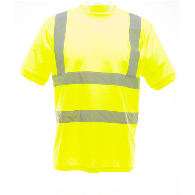 Hi-Vis Yellow - Front - Yoko Ladies-Womens Hi-Vis Short Sleeve T-Shirt