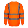 Hi Vis Orange - Back - Yoko Unisex Hi-Vis Heavyweight Sweatshirt