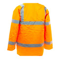 Hi Vis Orange - Back - Yoko Mens Hi-Vis Road Safety Jacket