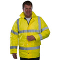 Hi-Vis Yellow - Front - Yoko Mens Hi-Vis Road Safety Jacket
