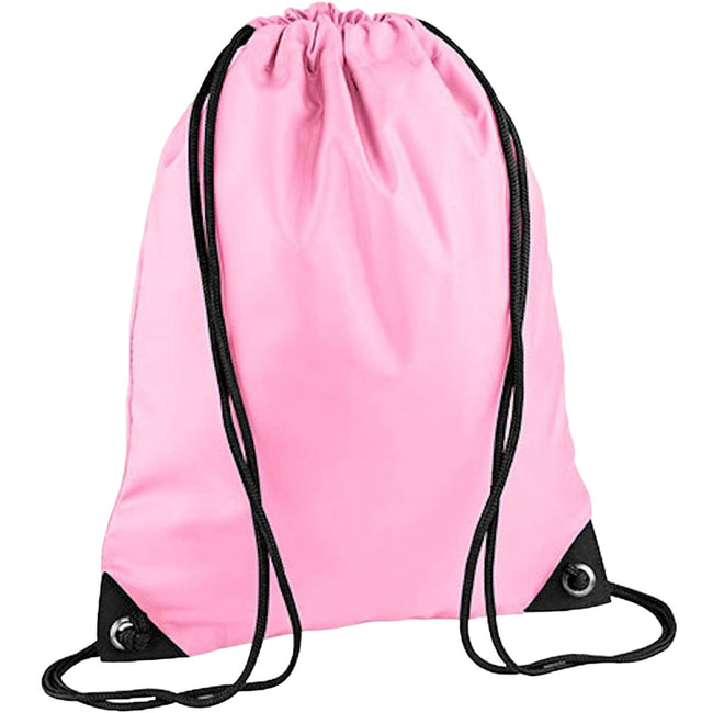 Classic Pink - Front - Bagbase Premium Gymsac Water Resistant Bag (11 Litres)